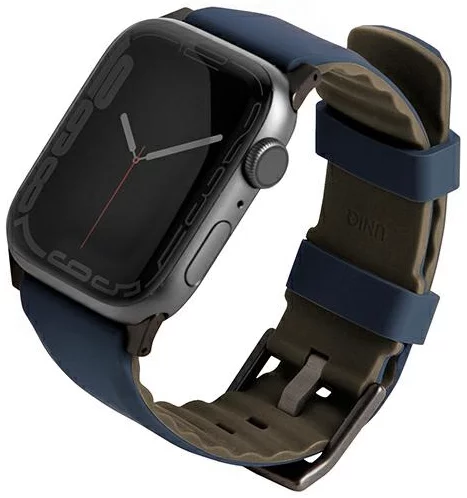 Remienok UNIQ strap Linus Apple Watch Series 4/5/6/7/8/SE/SE2/Ultra 42/44/45mm. Airosoft Silicone nautical blue (UNIQ-45MM-LINUSBLU)