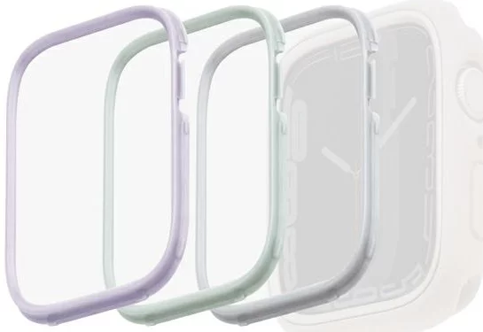 Doplnkové príslušenstvo UNIQ frames for Moduo 3in1 Apple Watch Series 4/5/6/7/8 / SE 40 / 41mm Sage-Lilac-White (UNIQ-41MM-3IN1MDBUN)