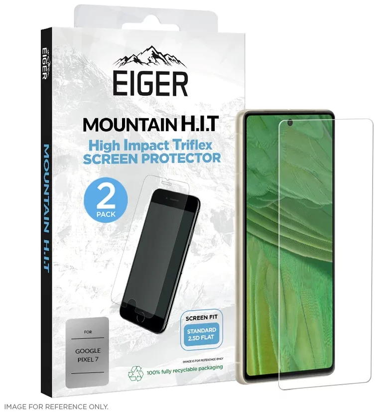 Levně Ochranné sklo Eiger Mountain H.I.T Screen Protector (2 Pack) for Google Pixel 7