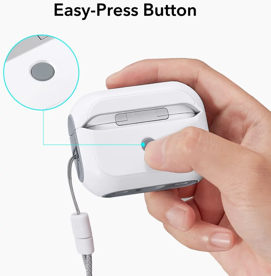 ESR for AirPods Pro 2 Case, Compatible with MagSafe, HaLolock Wireless Charging, Powerful Drop Protection, TPU, Magnetic Tough Cover for AirPods Pro