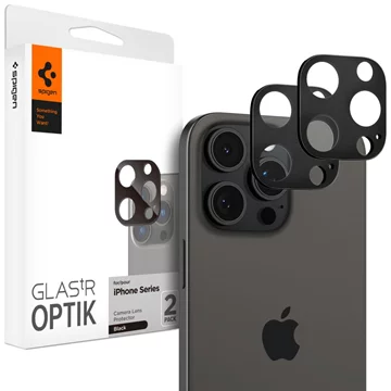 Abdeckung für SPIGEN OPTIK.TR Kamera-Schutzglas 2er-Pack für iPhone 14 Pro / 14 Pro Max schwarz (AGL05273)  