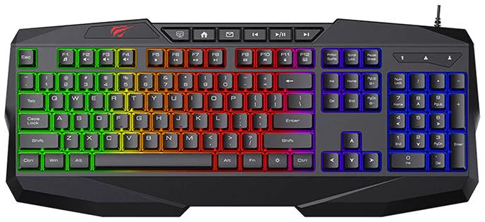 E-shop Herná klávesnica Havit KB878L Gaming Keyboard RGB (black)