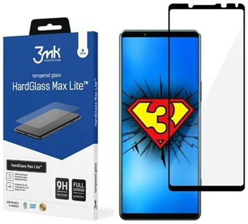 3MK HardGlass Max Lite Sony Xperia 5 IV black Fulscreen Glass Lite