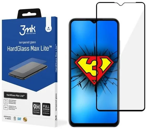 Ochranné sklo 3MK HardGlass Max Lite Xiaomi Redmi Note 11R black Fullscreen Glass Lite