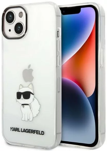 Levně Kryt Karl Lagerfeld iPhone 14 Plus 6,7" transparent hardcase IML NFT Choupette (KLHCP14MHNCHTCT)