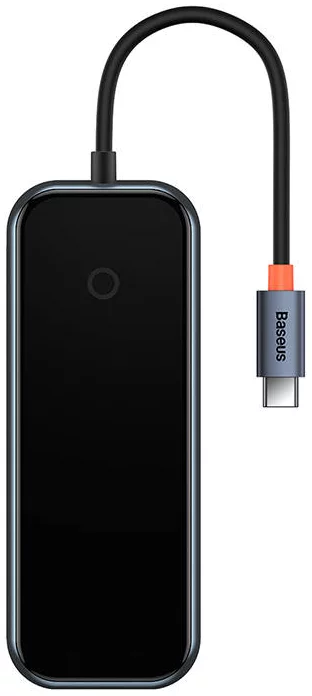 USB Hub Baseus AcmeJoy Series Hub 7in1 USB-C to 2xUSB 3.0 + HDMI + USB 2.0 + USB-C PD + SD/TF (dark grey)