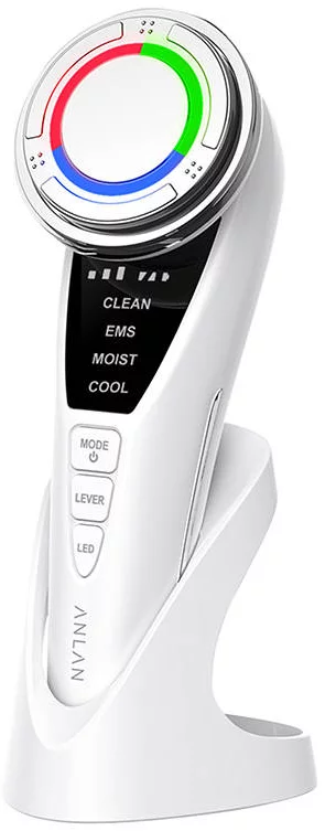 Levně Masážní přístroj na obličej Ultrasonic facial massager with light therapy ANLAN 01-ADRY15-001