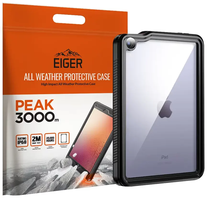 Levně Pouzdro Eiger Peak 3000m for Apple iPad Mini 6 (2021) in Black