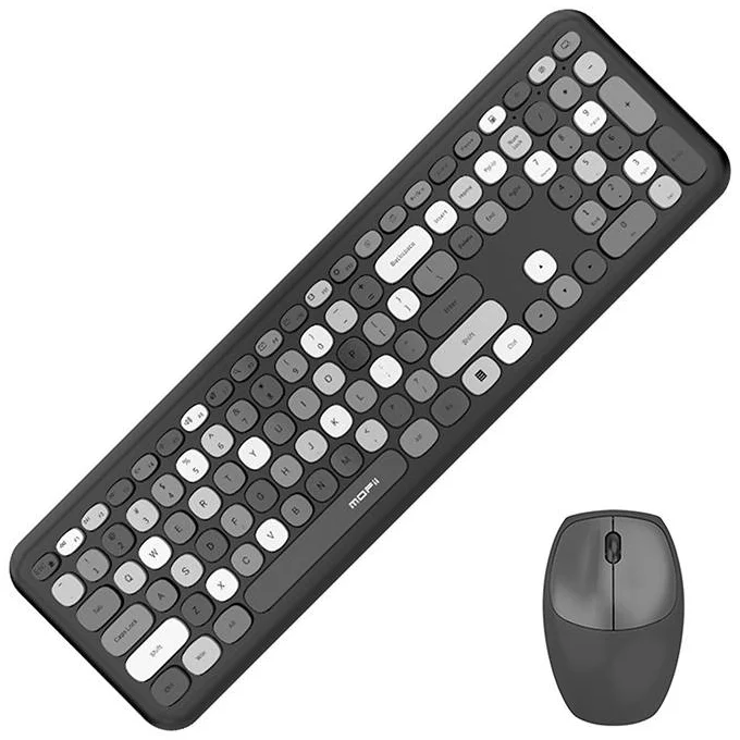 Levně Klávesnice Wireless keyboard + mouse set MOFII 666 2.4G (Black)