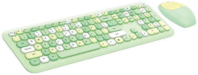 Levně Klávesnice Wireless keyboard + mouse set MOFII 666 2.4G (Green)