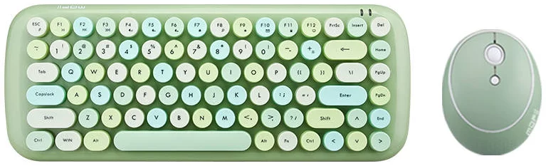 Levně Klávesnice Wireless keyboard + mouse set MOFII Candy 2.4G (Green)