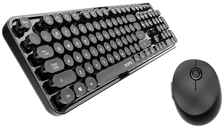 Levně Klávesnice Wireless keyboard + mouse set MOFII Sweet 2.4G (black)