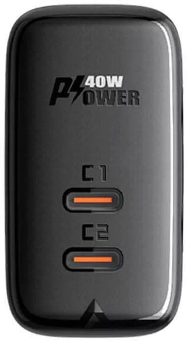Nabíječka Wall Charger Acefast A9, 2x USB-C, PD 40W (black)