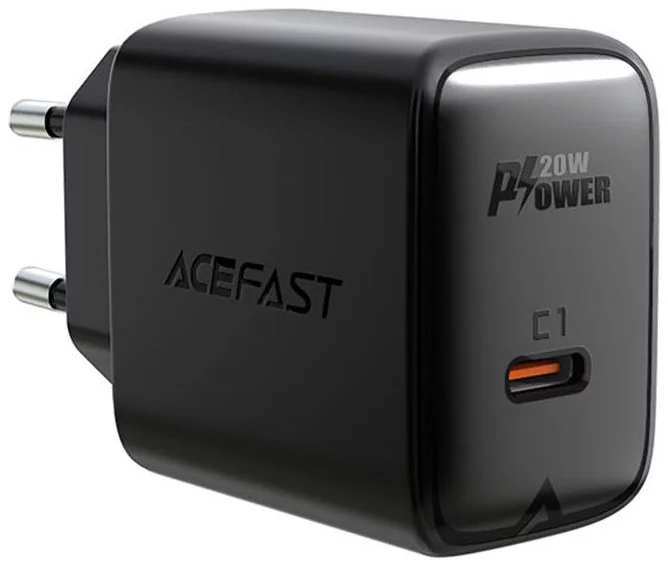 Nabíječka Wall Charger Acefast A1 PD20W, 1x USB-C (black)