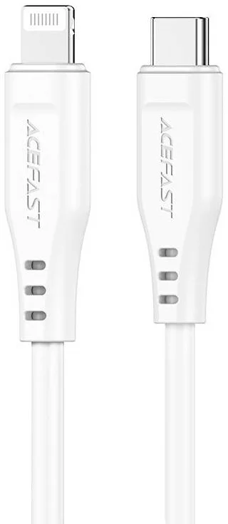 Kábel Cable USB MFI Acefast C3-01, USB-C to Lightning, 30W, 1.2m (white)