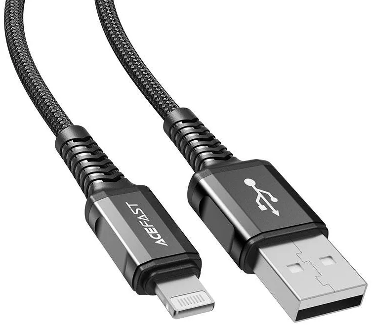 Levně Kabel Cable USB-A to Lightning Acefast C1-02, 1.2m (black)
