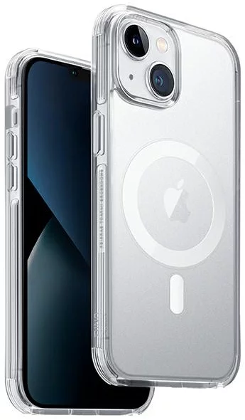 Levně Kryt UNIQ case Combat iPhone 14 6,1" Magclick Charging dove satin clear (UNIQ-IP6.1(2022)-COMAFMSCL)