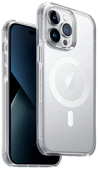 Levně Kryt UNIQ case Combat iPhone 14 Pro 6,1" Magclick Charging dove satin clear (UNIQ-IP6.1P(2022)-COMAFMSCL)