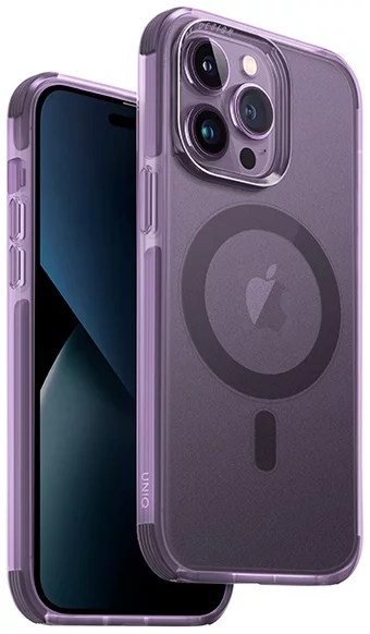 Levně Kryt UNIQ case Combat iPhone 14 Pro Max 6,7" Magclick Charging fig purple (UNIQ-IP6.7PM(2022)-COMAFMPUR)