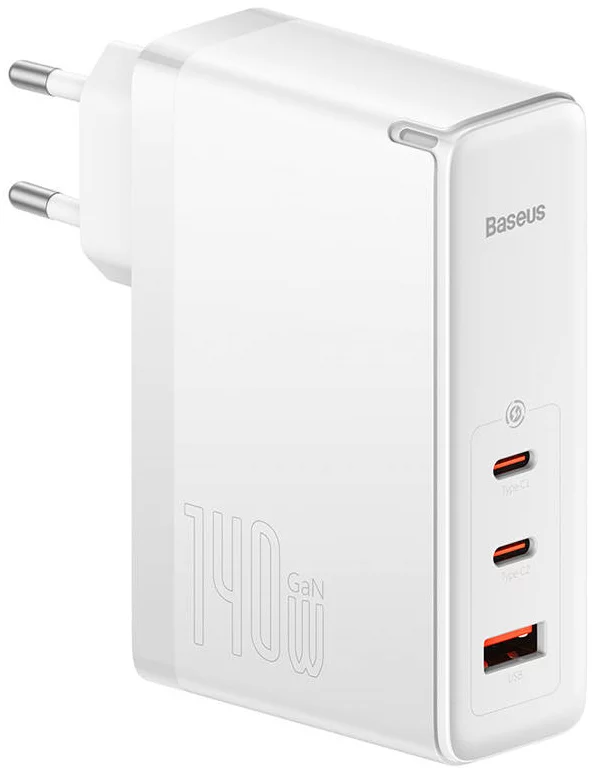 Nabíjačka Baseus GaN5 Pro wall charger 2xUSB-C + USB, 140W (white)