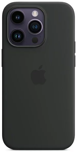 Levně Kryt Apple iPhone 14 Pro 6,1" MagSafe midnight Silicone Case (MPTE3ZM/A)