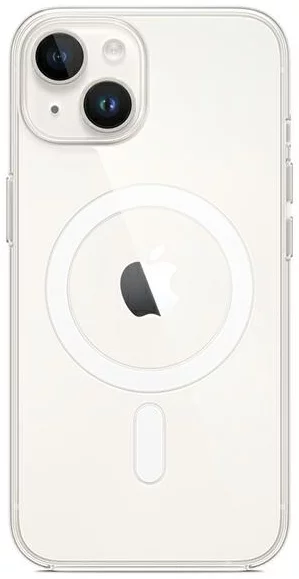 Levně Kryt Apple iPhone 14 6,1" MagSafe transparent Silicone Case (MPU13ZM/A)