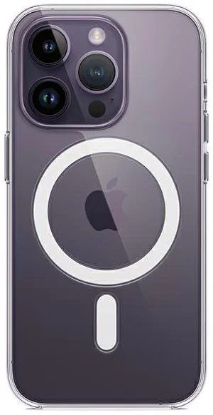 Levně Kryt Apple iPhone 14 Pro 6,1" MagSafe transparent Silicone Case (MPU63ZM/A)