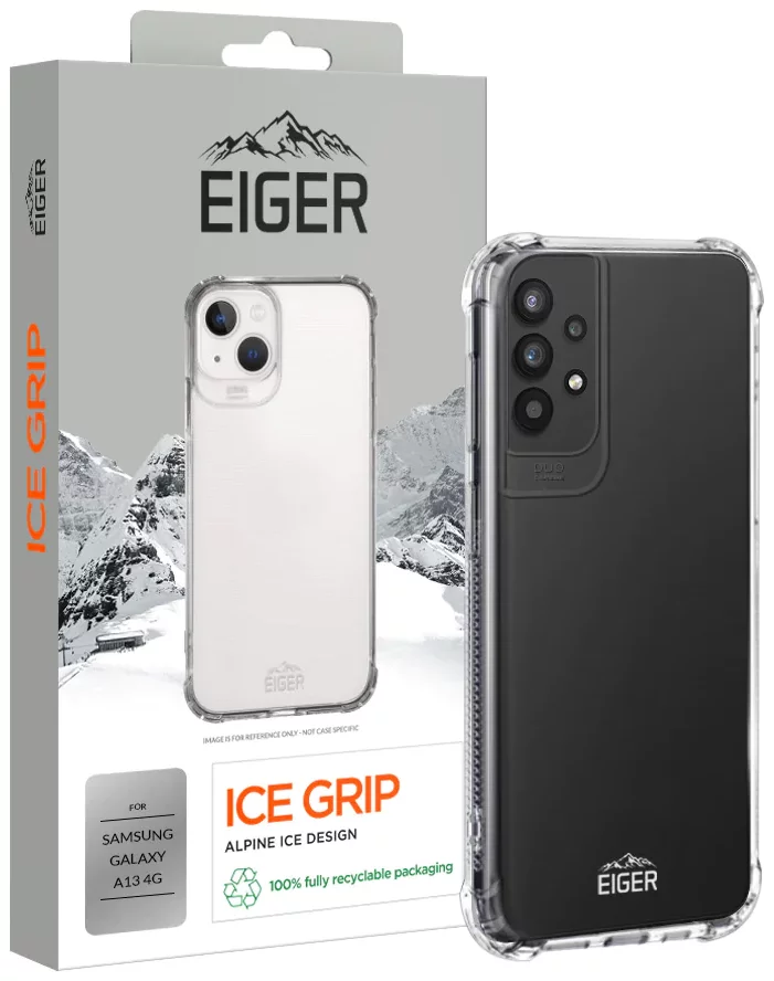Levně Kryt Eiger Ice Grip Case for Samsung Galaxy A13 5G / A04s in Clear (EGCA00455)