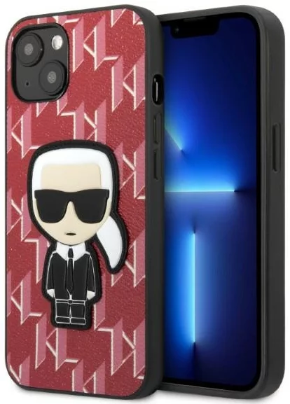 E-shop Kryt Karl Lagerfeld iPhone 13 6,1" hardcase red Monogram Ikonik Patch (KLHCP13MPMNIKPI)