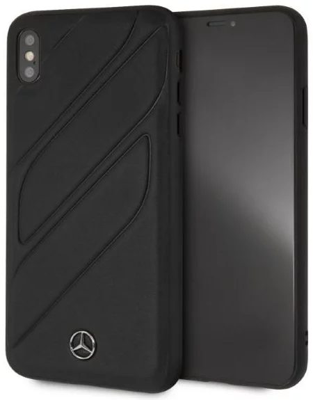 Levně Kryt Mercedes iPhone XS Max black hardcase New Organic I (MEHCI65THLBK)