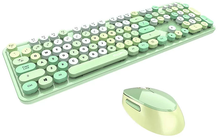 Levně Klávesnice Wireless keyboard + mouse set MOFII Sweet 2.4G (green)