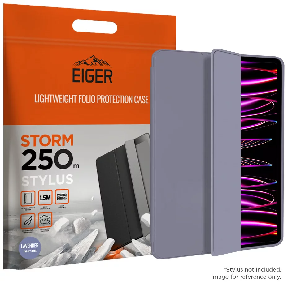 Levně Pouzdro Eiger Storm 250m Stylus Case for Apple iPad Pro 11 (2021) / (2022) in Lavender (EGSR00169)