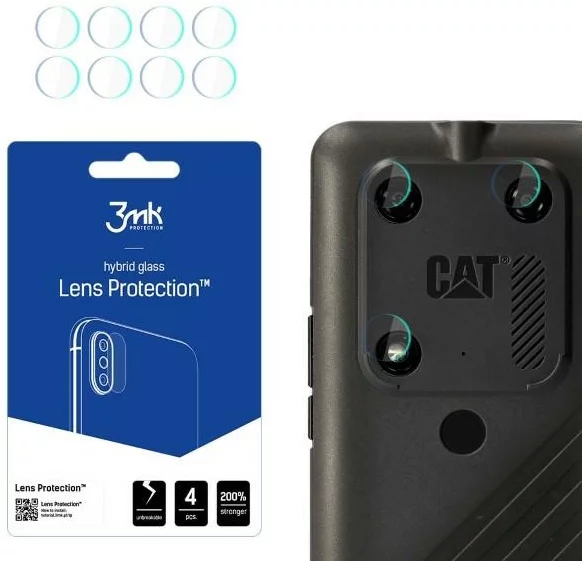 Ochranné sklo 3MK Lens Protect Cat S53 Camera lens protection 4pcs (5903108499439)