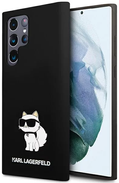 Levně Kryt Karl Lagerfeld Samsung Galaxy S23 Ultra hardcase black Silicone Choupette (KLHCS23LSNCHBCK)