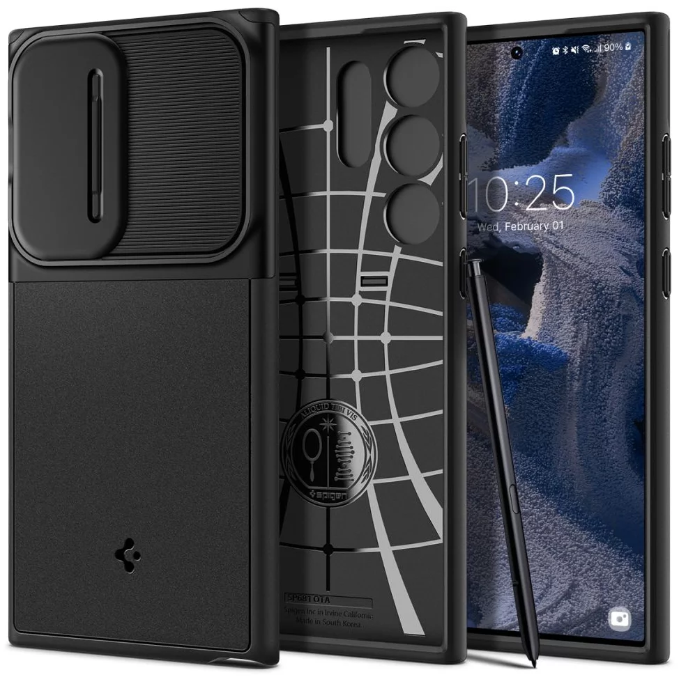 Spigen Optik Armor Samsung Galaxy S23 Ultra black (ACS05639)