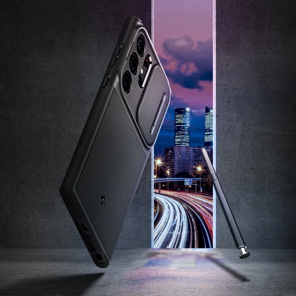 Case Spigen Optik Armor Samsung Galaxy S23 Ultra black (ACS05639)
