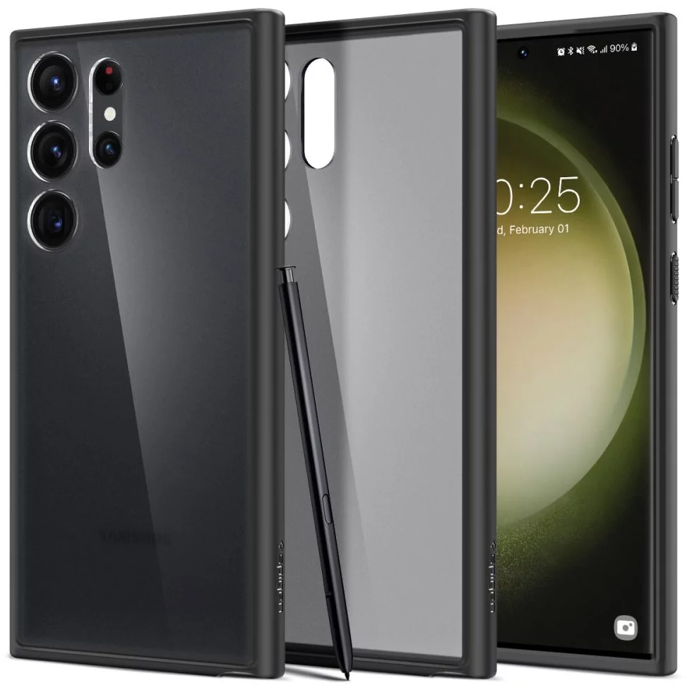 E-shop Kryt Spigen Ultra Hybrid Samsung Galaxy S23 Ultra frost black (ACS05619)