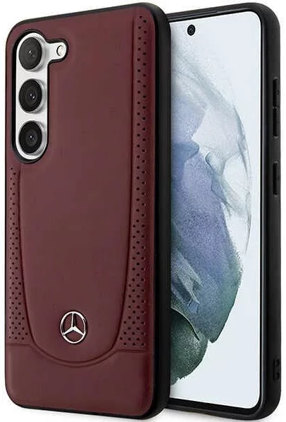 E-shop Kryt Mercedes Samsung Galaxy S23+ red hardcase Leather Urban Bengale (MEHCS23MARMRE)