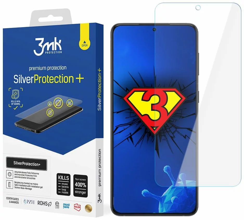 Ochranná fólia 3MK Silver Protect+ Samsung Galaxy S23 Wet-mounted antimicrobial film (5903108512527)