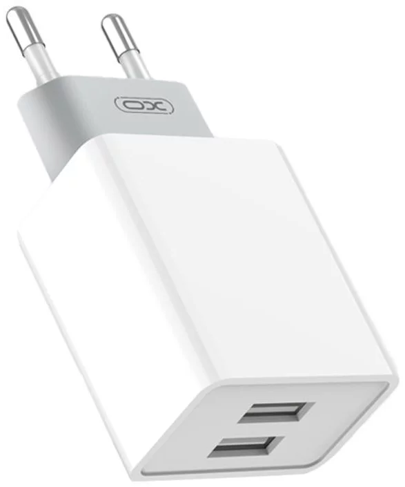 Levně Nabíječka XO L65 wall charger, 2x USB + USB cable (white) (6920680871322)