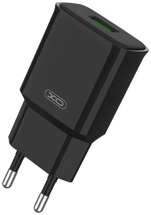 Levně Nabíječka Wall charger XO L92D, 1x USB, 18W, QC 3.0 (black) (6920680825622)