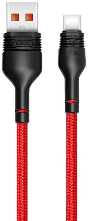 E-shop Kábel USB to USB-C cable XO NB55 5A, 1m (red) (6920680899760)