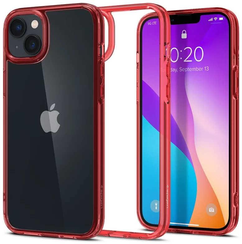 Levně Kryt Spigen Ultra Hybrid, red crystal - iPhone 14 Plus (ACS04896)