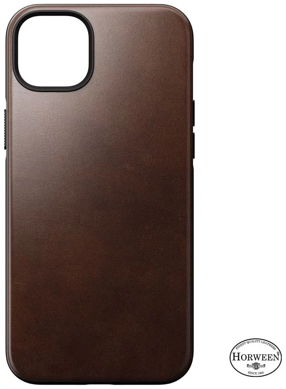 E-shop Kryt Nomad Modern Leather MagSafe Case, brown - iPhone 14 Plus (NM01279785)