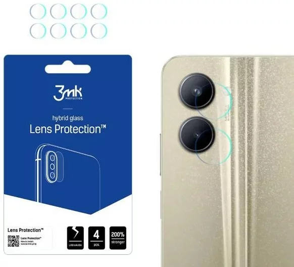 Ochranné sklo 3MK Lens Protect Realme C33 Camera lens protection 4 pcs (5903108493239)