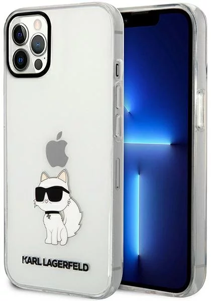 E-shop Kryt Karl Lagerfeld iPhone 12 6,1" transparent hardcase Ikonik Choupette (KLHCP12MHNCHTCT)