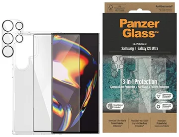 PanzerGlass Bundle 3in1 Samsung Galaxy S23 Ultra Hardcase + Screen Protector + Camera Lens (0435+7317)