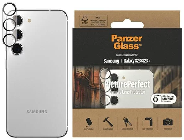 Levně Ochranné sklo PanzerGlass Picture Perfect Samsung Galaxy S23 / S23+ camera lens protection (0439)