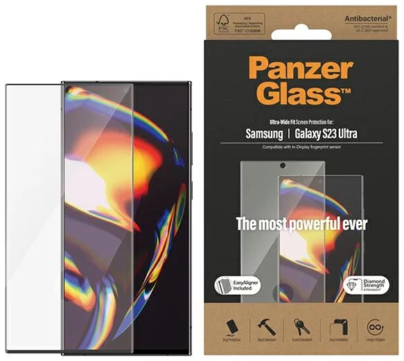 Ochranné sklo PanzerGlass Ultra-Wide Fit Samsung Galaxy S23 Ultra Screen Protection with applicator (7317)