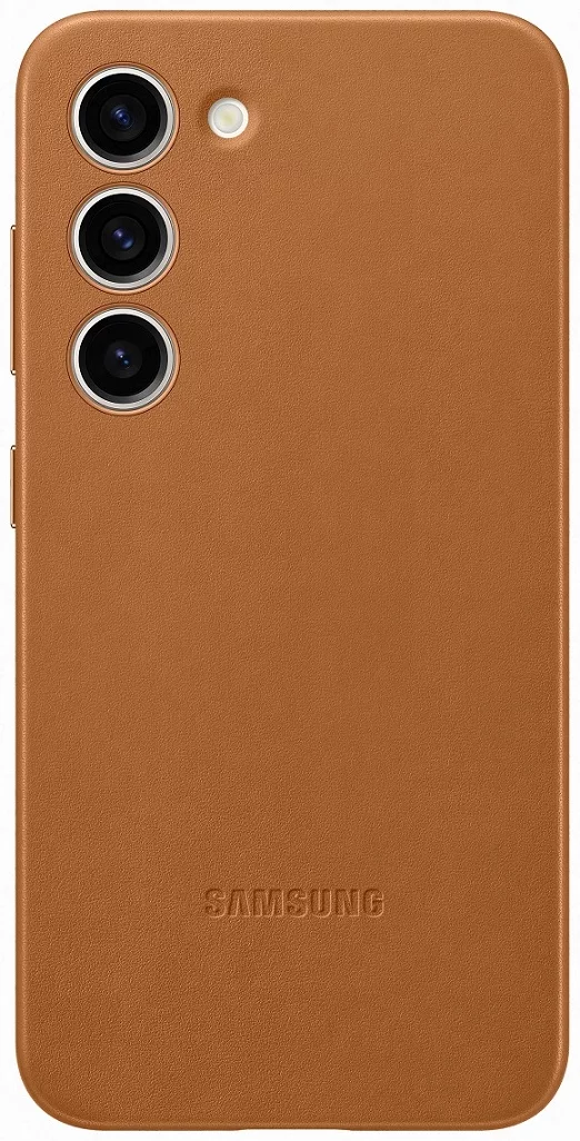 Kryt Samsung Leather case for Samsung Galaxy S23+ Camel (EF-VS916LAEGWW)